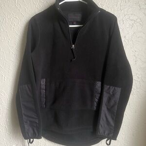 Banana Republic Black Quarter-Zip Sweatshirt